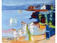 Abstract seascape Sozopol