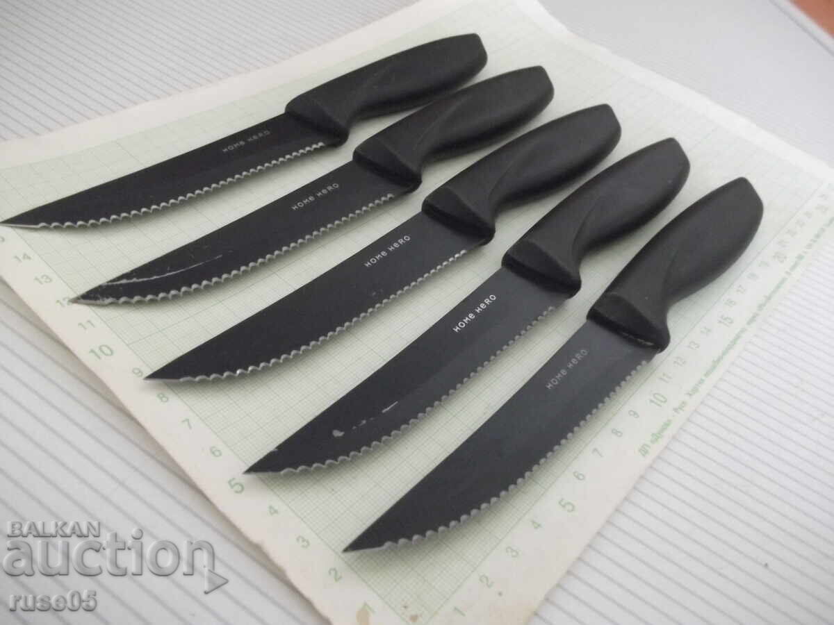 Lot of 5 "HOME HERO" kitchen knives - 6