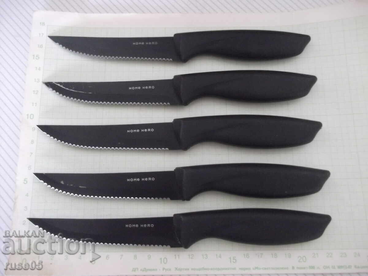 Lot of 5 "HOME HERO" kitchen knives