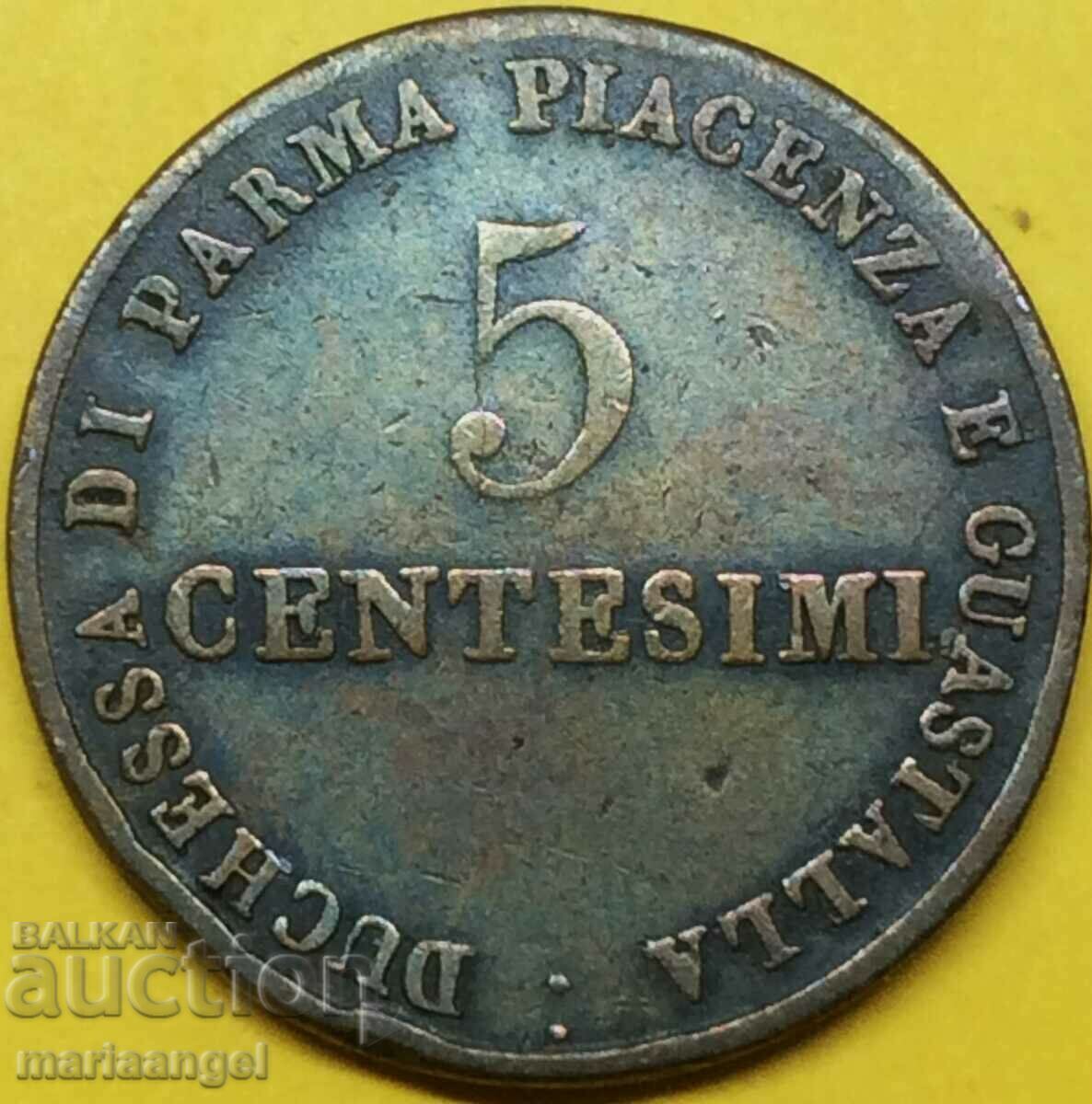 Delivery of 5 centesimi 1830 Italy Parma and Piacenza Maria Luisa rare