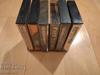 Audio cassettes in a set of 6