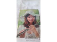 Στερεοσκοπική κάρτα Γιαπωνέζα που αναβοσβήνει με φλάουτο