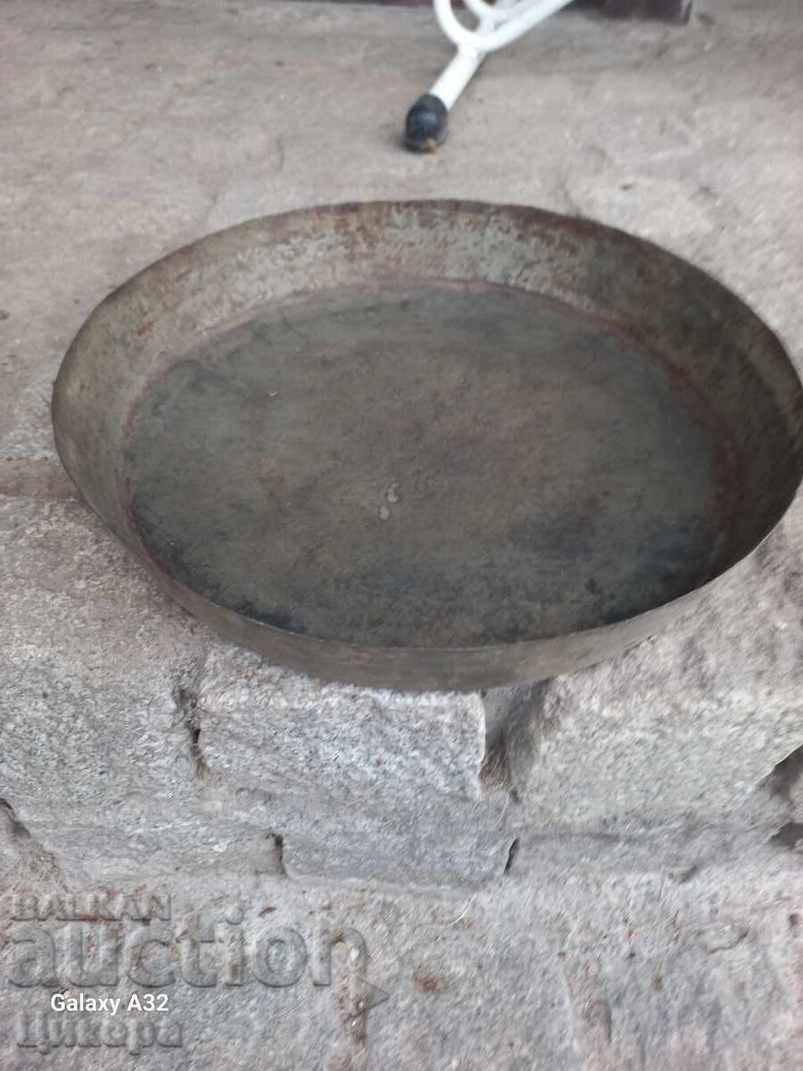 ΠΑΛΙΟ ΧΑΛΚΙΝΟ ΤΗΓΑΝΙ ΣΑΧΑΝ ΜΠΛΕ ΧΑΛΚΟΣ