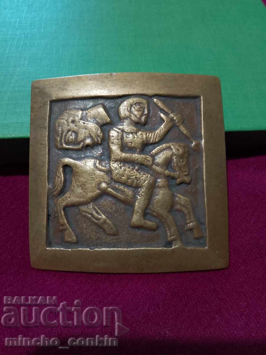 Bulgarian author's buckle with a scene from the Letnishko Treasure