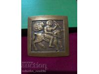 Βουλγαρική χειροποίητη πόρπη με σκηνή από τον θησαυρό του Λετνίτσα