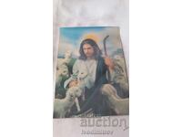 Стереокартичка Исус и агнета Sanko Made in Japan