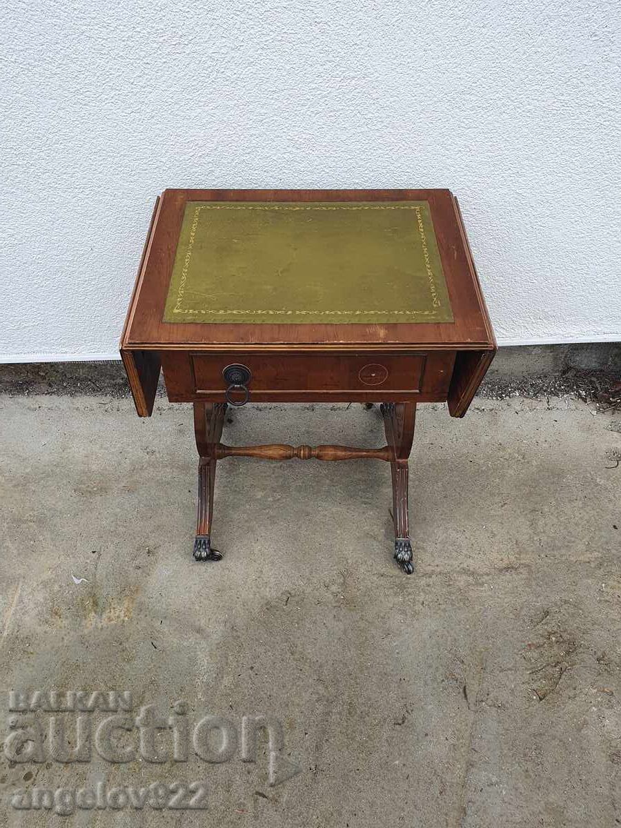 Αντίκα ξύλινο τραπεζάκι σαλονιού επεκτεινόμενο μασίφ!!! - 5