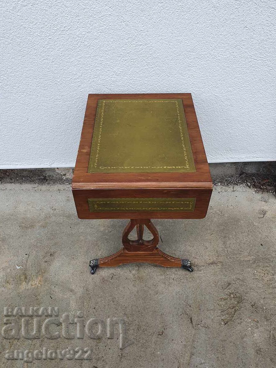 Αντίκα ξύλινο τραπεζάκι σαλονιού επεκτεινόμενο μασίφ!!! - 6