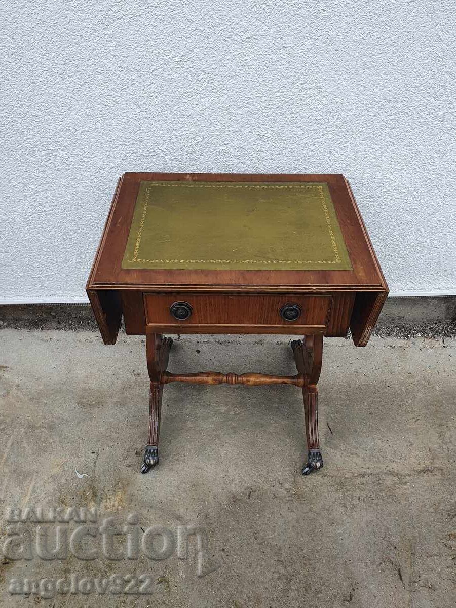 Αντίκα ξύλινο τραπεζάκι σαλονιού επεκτεινόμενο μασίφ!!!