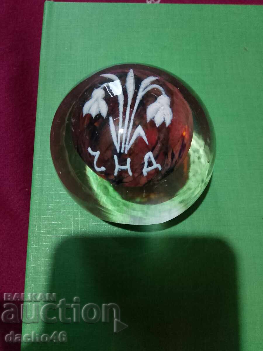 Licitație Presărtător original bulgăresc vechi, cu ghiocei, sticlă Licitație Presărtător original bulgăresc vechi, cu ghiocei, sticlă