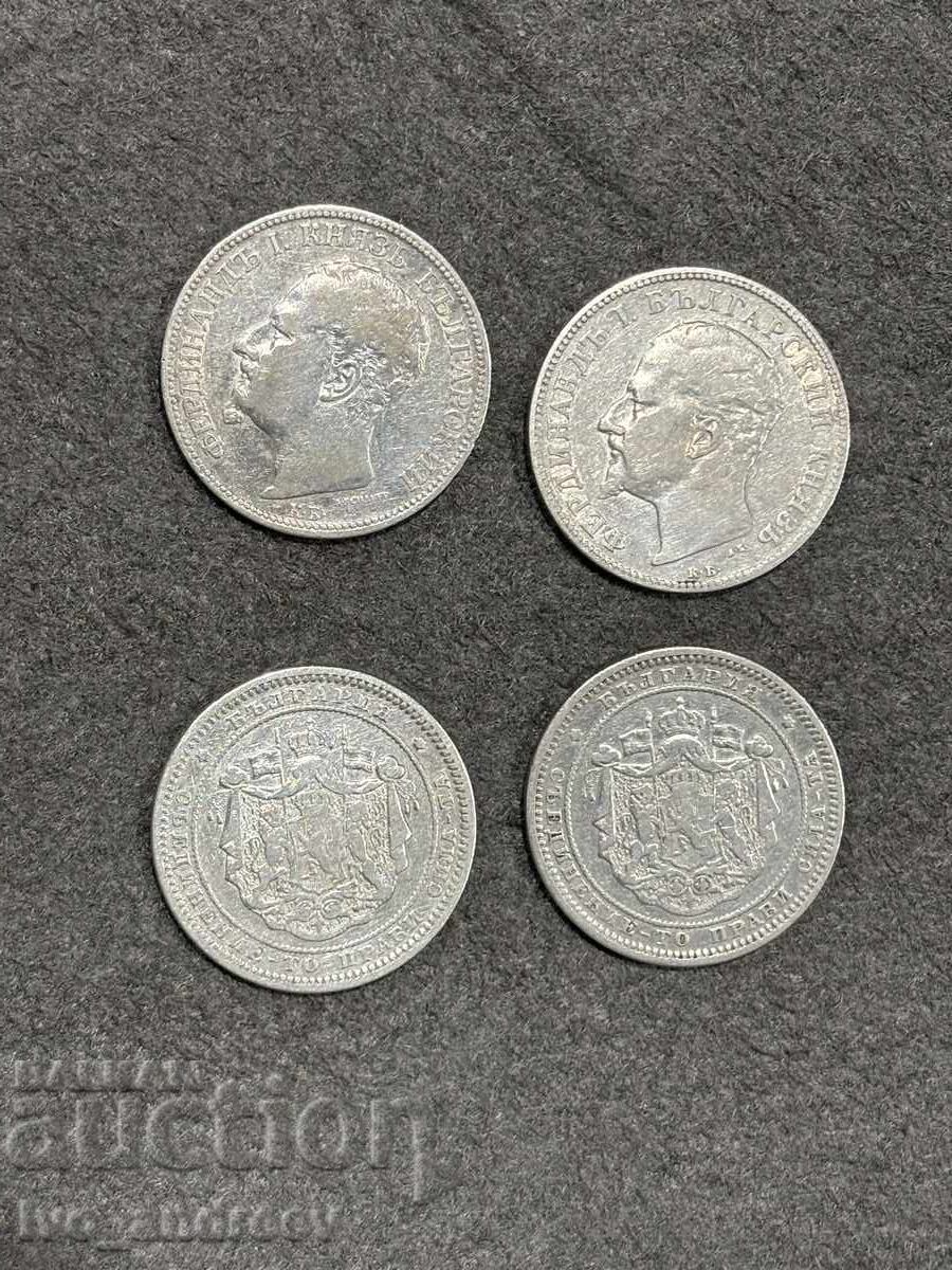 2 Leva 1882, 1891, 1894 with price 48.00 BGN | € 24.54