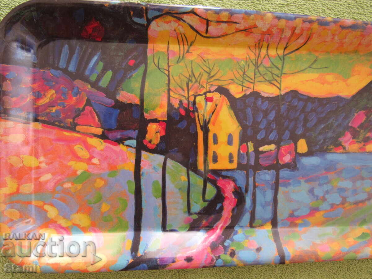 Δημοπρασία Δίσκος σερβιρίσματος με "Χειμερινό τοπίο" του Kandinsky Δημοπρασία Δίσκος σερβιρίσματος με "Χειμερινό τοπίο" του Kandinsky