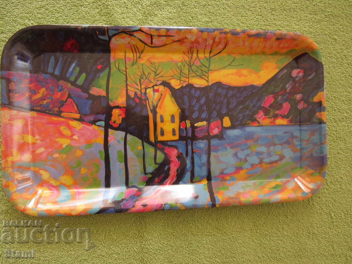 Δίσκος σερβιρίσματος με "Χειμερινό τοπίο" του Kandinsky - 5 Δίσκος σερβιρίσματος με "Χειμερινό τοπίο" του Kandinsky - 5