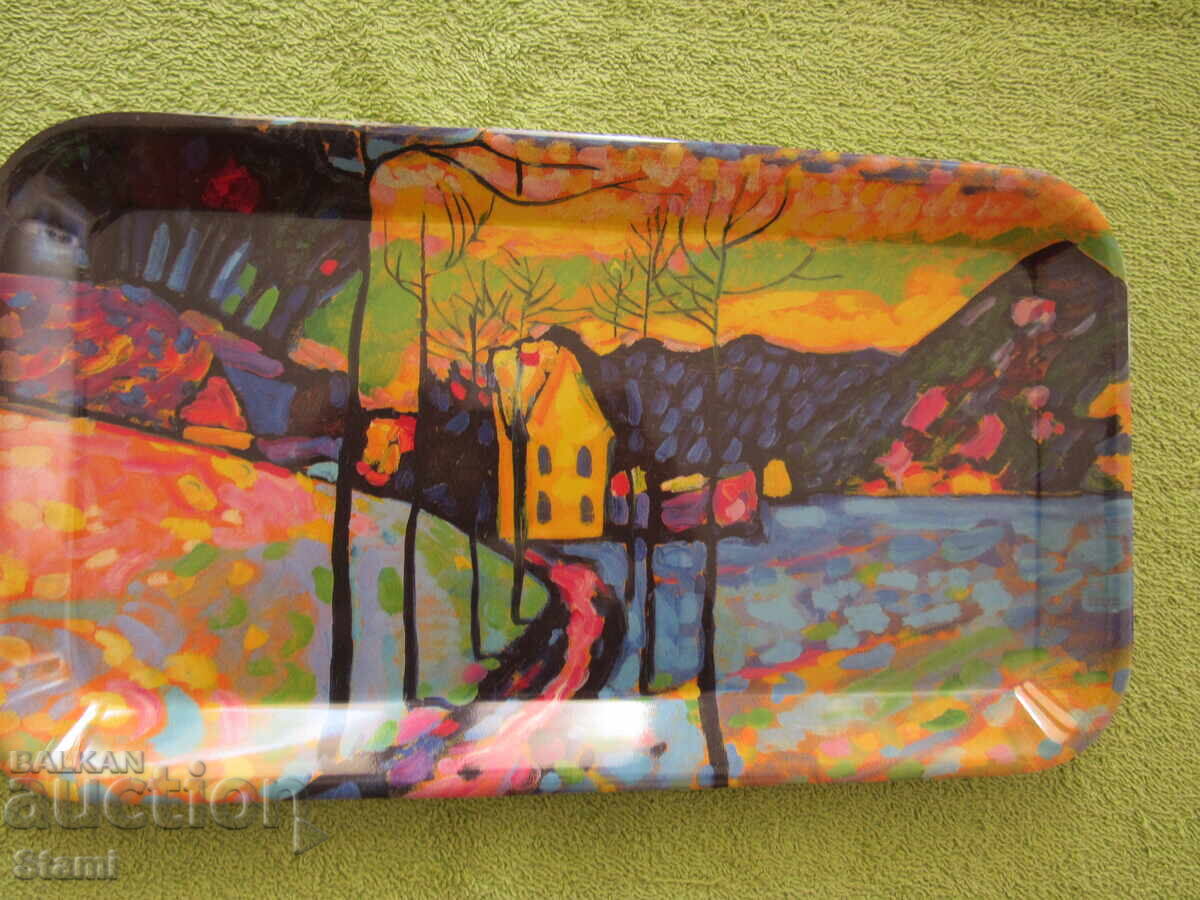 Δίσκος σερβιρίσματος με "Χειμερινό τοπίο" του Kandinsky Δίσκος σερβιρίσματος με "Χειμερινό τοπίο" του Kandinsky