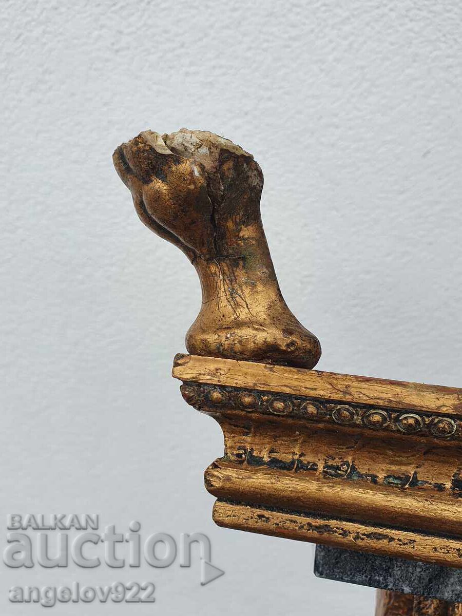 Piedestal vintage superb cu blaturi din marmură!!! - 7