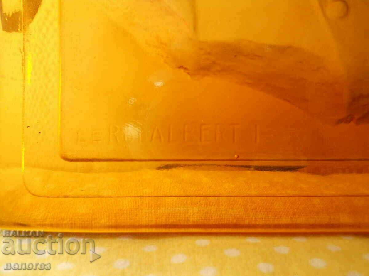 Antique Crystal Plaque "King Albert I" - Belgium with price 85.00 BGN | € 43.46 Antique Crystal Plaque "King Albert I" - Belgium with price 85.00 BGN | € 43.46