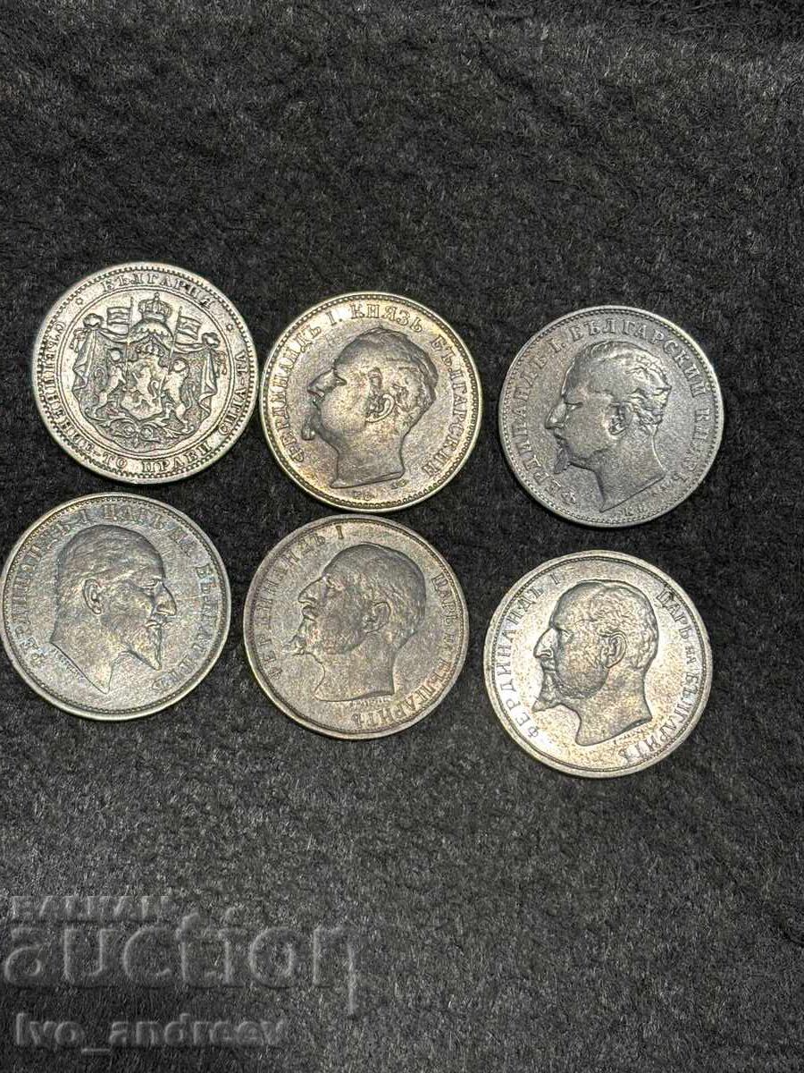 Licitație 1 leu 1882,1891,1894,1910,1912,1913 Licitație 1 leu 1882,1891,1894,1910,1912,1913