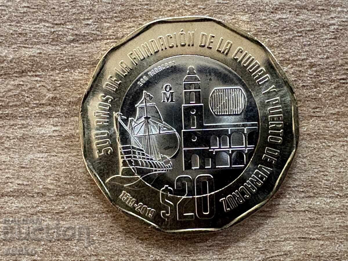 Mexico - 20 Pesos (2019) - 500th Anniversary of the Founding of Veracruz
