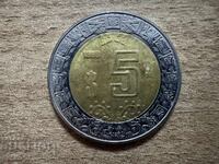 Mexic - 5 pesos (1998)