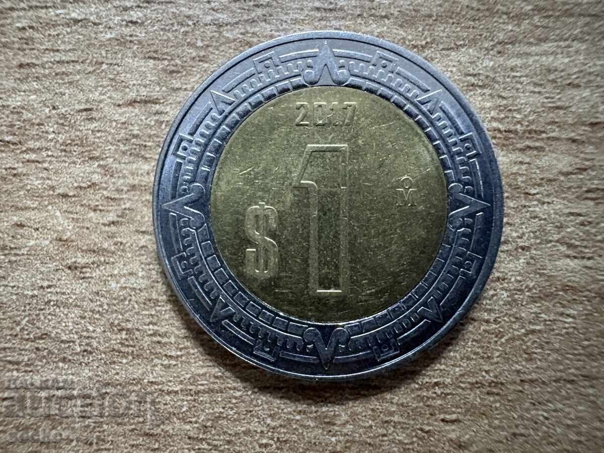 Μεξικό - 1 πέσο (2017)