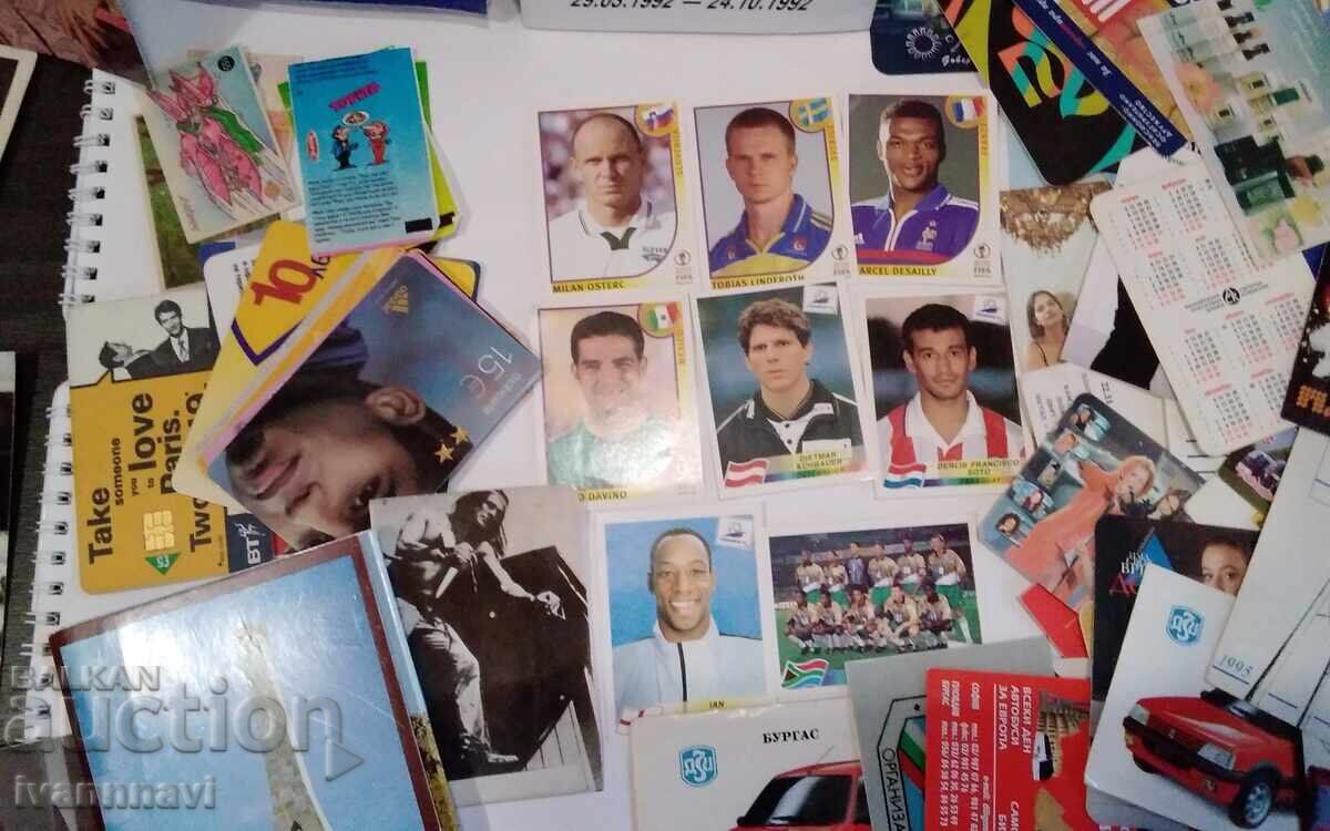 Lot of 60 Calendars - 50 Postcards - and Football Players from the World Cup with price 0.01 BGN | € 0.01