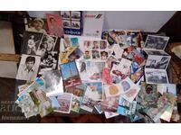 Lot of 60 Calendars - 50 Postcards - and Football Players from the World Cup