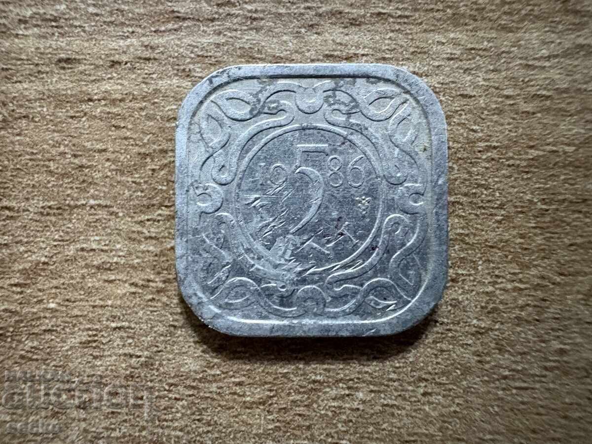 Suriname - 5 Cents (1986) Suriname - 5 Cents (1986)