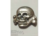 Insigna nazistă germană SS Totenkopf REPLICĂ REPRODUCERE