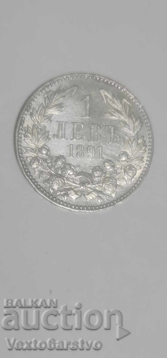 Coin - 1 Lev 1891 - BZC - 5