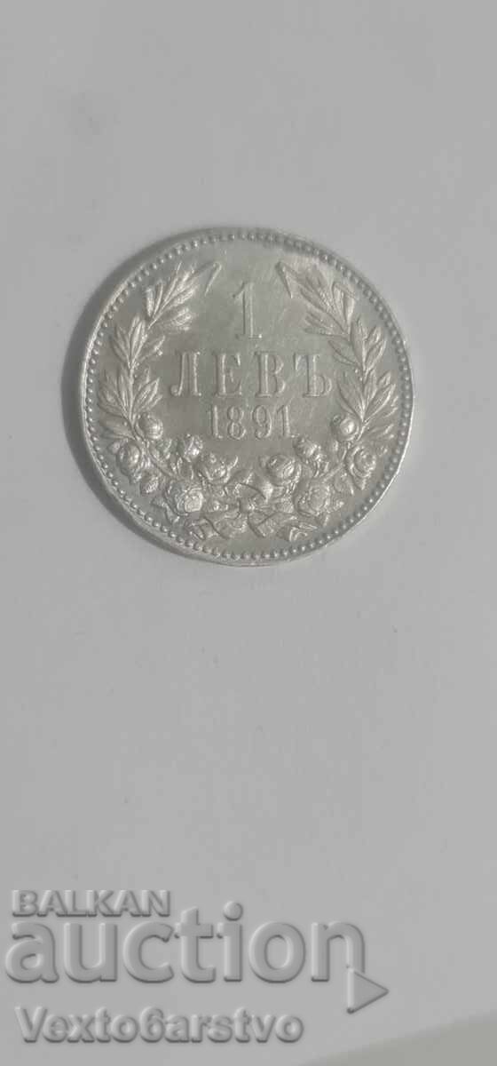 Coin - 1 Lev 1891 - BZC - 7