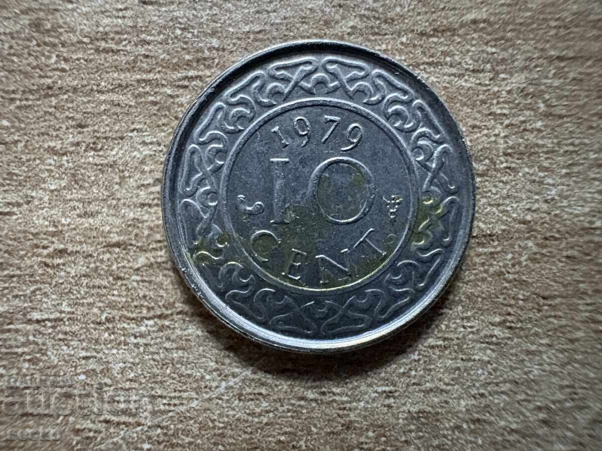 Суринам - 10 цента (1979) Суринам - 10 цента (1979)