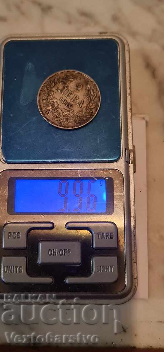 Coin - 2 Leva. 1910 - BZC - 5