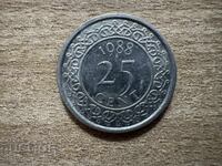 Suriname - 25 Cents (1988)