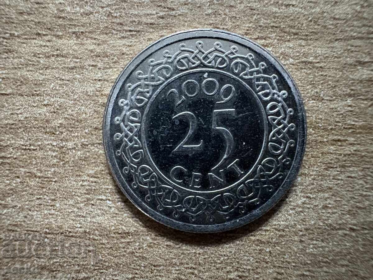 Суринам - 25 цента (2009) Суринам - 25 цента (2009)