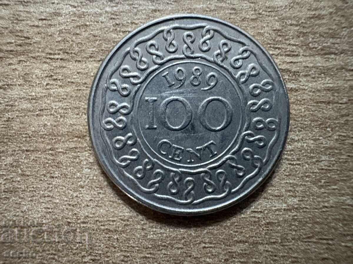 Σουρινάμ - 100 σεντ (1989)