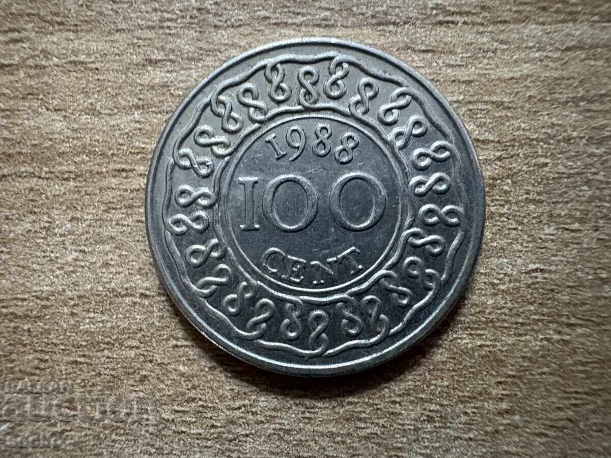 Σουρινάμ - 100 σεντ (1988) Σουρινάμ - 100 σεντ (1988)