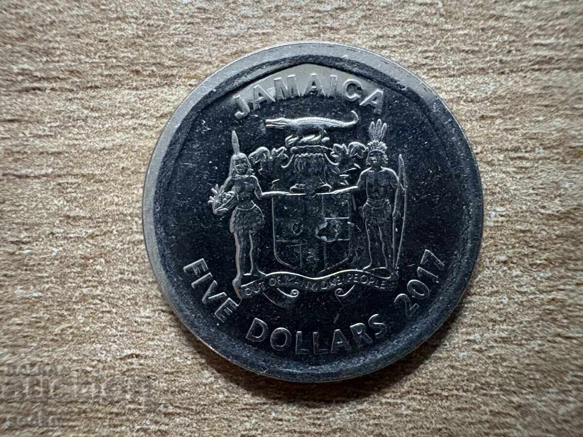 Ямайка - 5 долара (2017) Ямайка - 5 долара (2017)