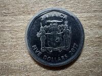 Ямайка - 5 долара (2017)