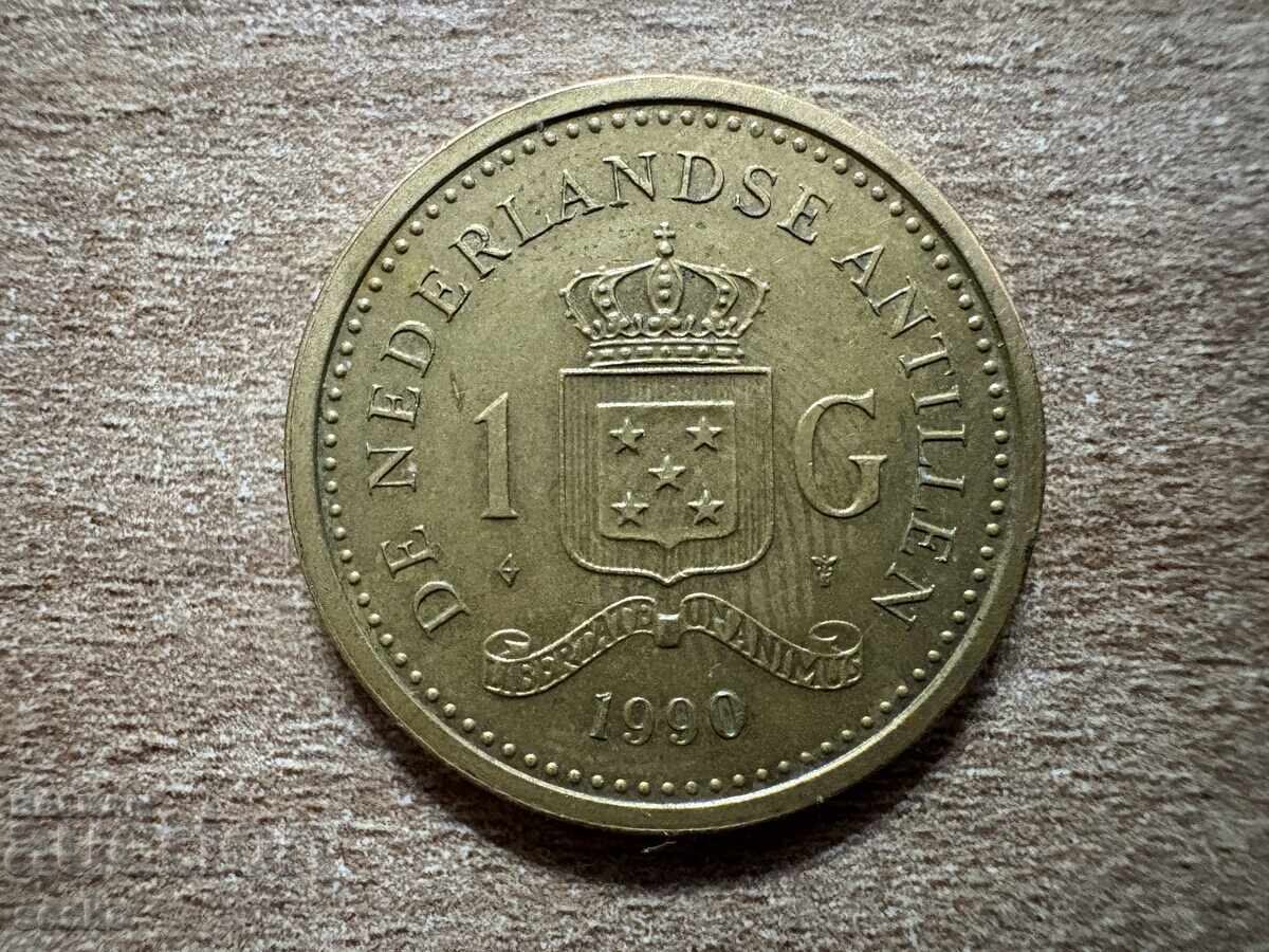 Ολλανδικές Αντίλλες - 1 γκίλντερ (1990) Ολλανδικές Αντίλλες - 1 γκίλντερ (1990)