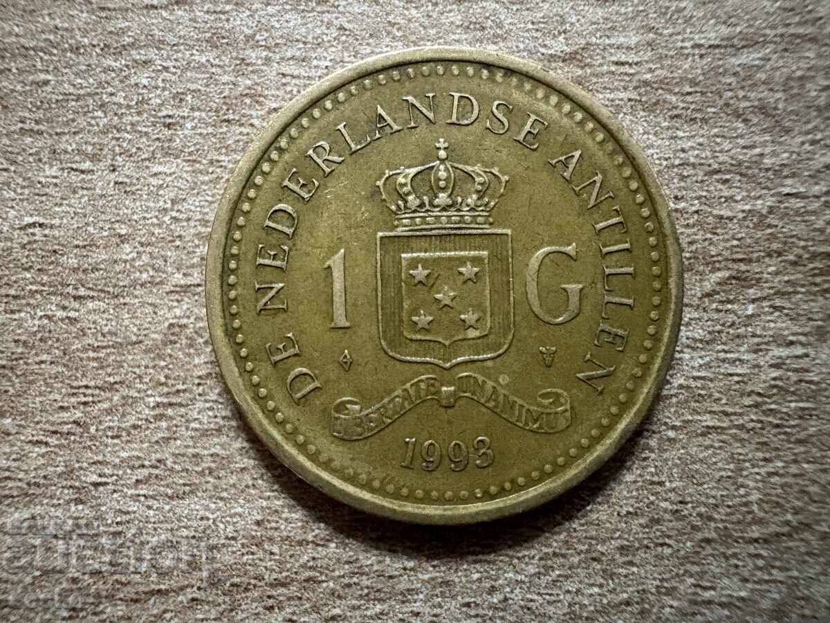 Antilele Olandeze - 1 gulden (1993) Antilele Olandeze - 1 gulden (1993)