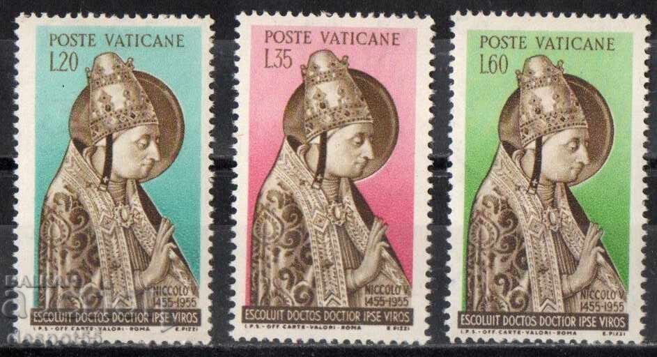 1955 Vatican. 500 de ani de la moartea Papei Nicolae al V-lea