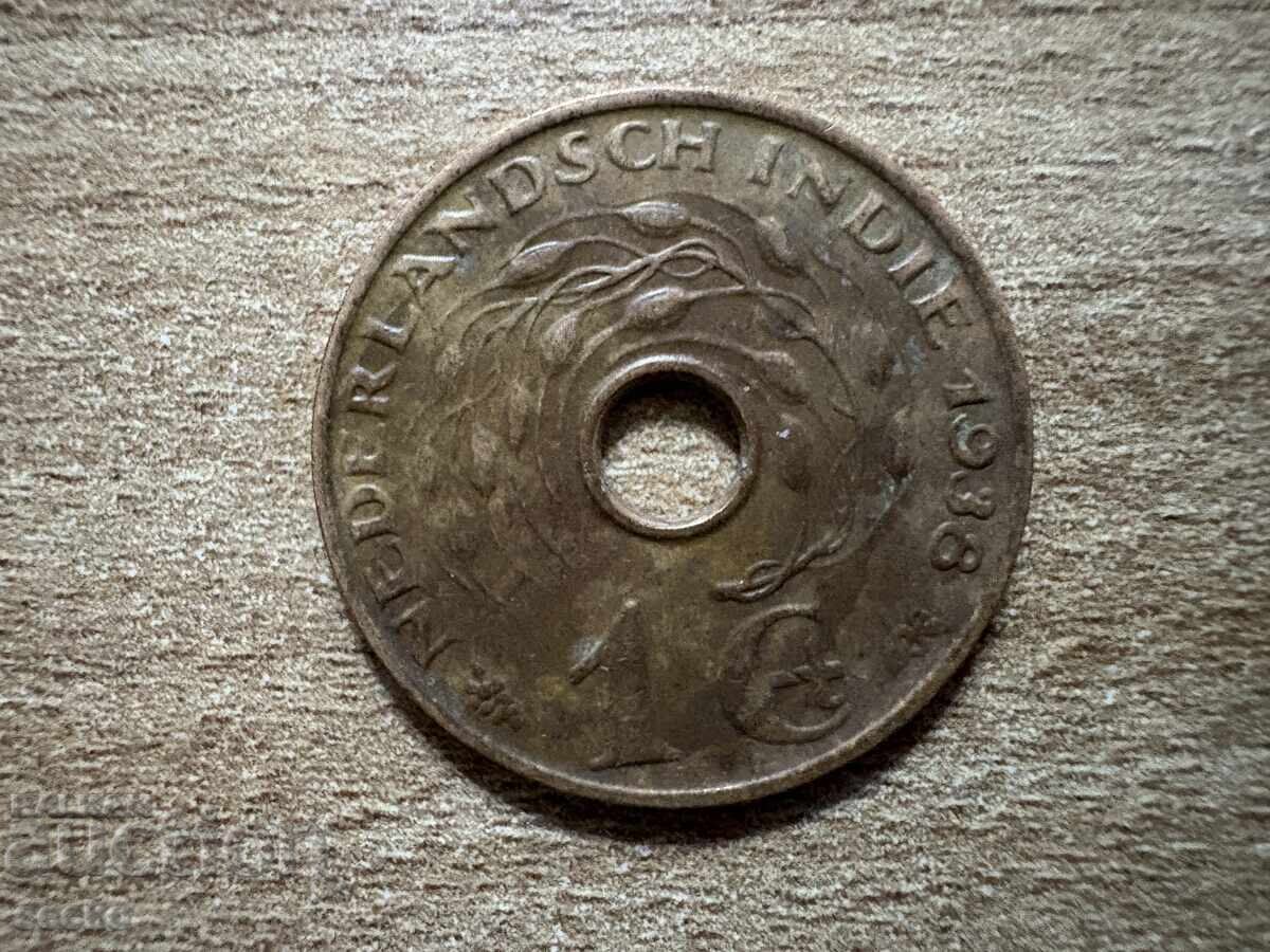 Нидерландска Източна Индия - 1 цент (1938) Нидерландска Източна Индия - 1 цент (1938)