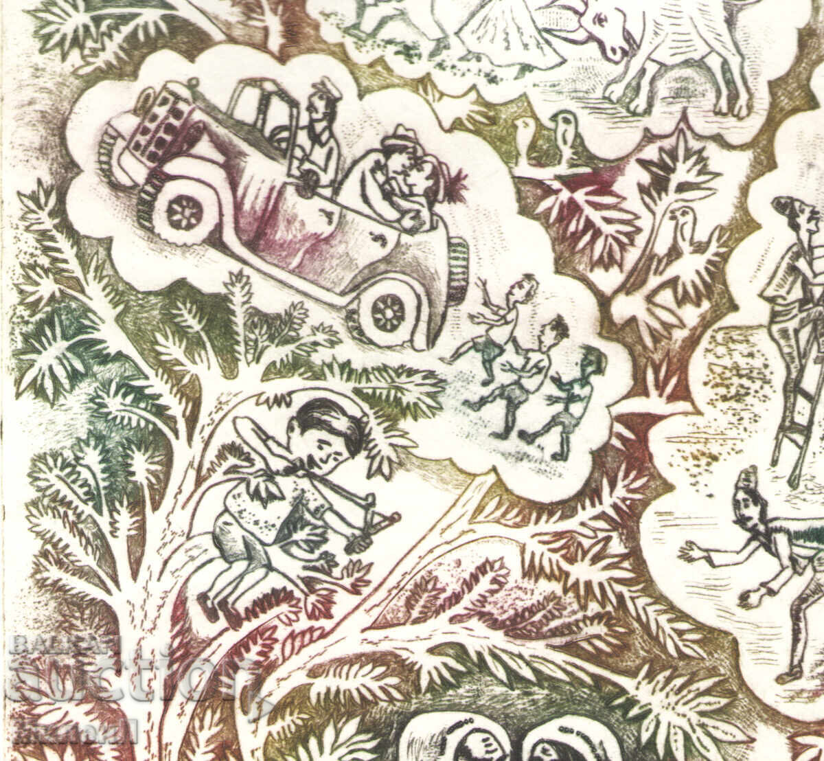 Хумористична графика ,суха игла, Последни новини - 5 Хумористична графика ,суха игла, Последни новини - 5