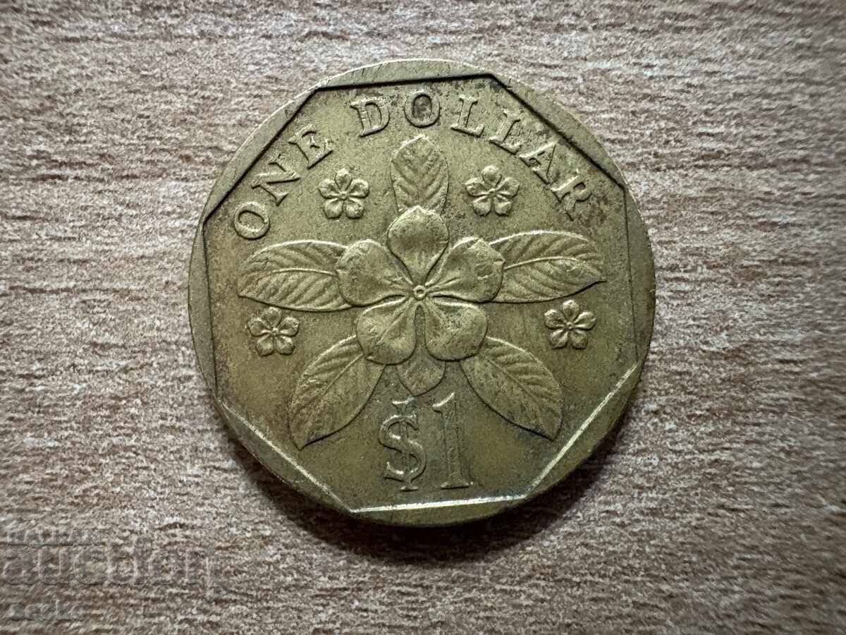 Singapore - 1 dolar (1990)
