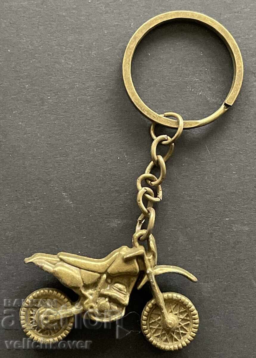 42242 Bulgaria Keychain Cross Motorcycle