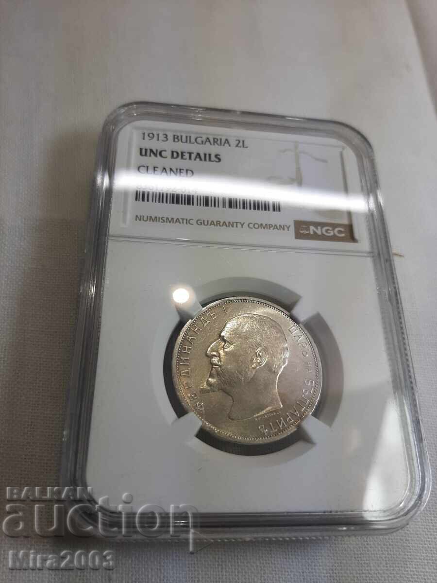 Livrarea 2 lei 1913 UNC