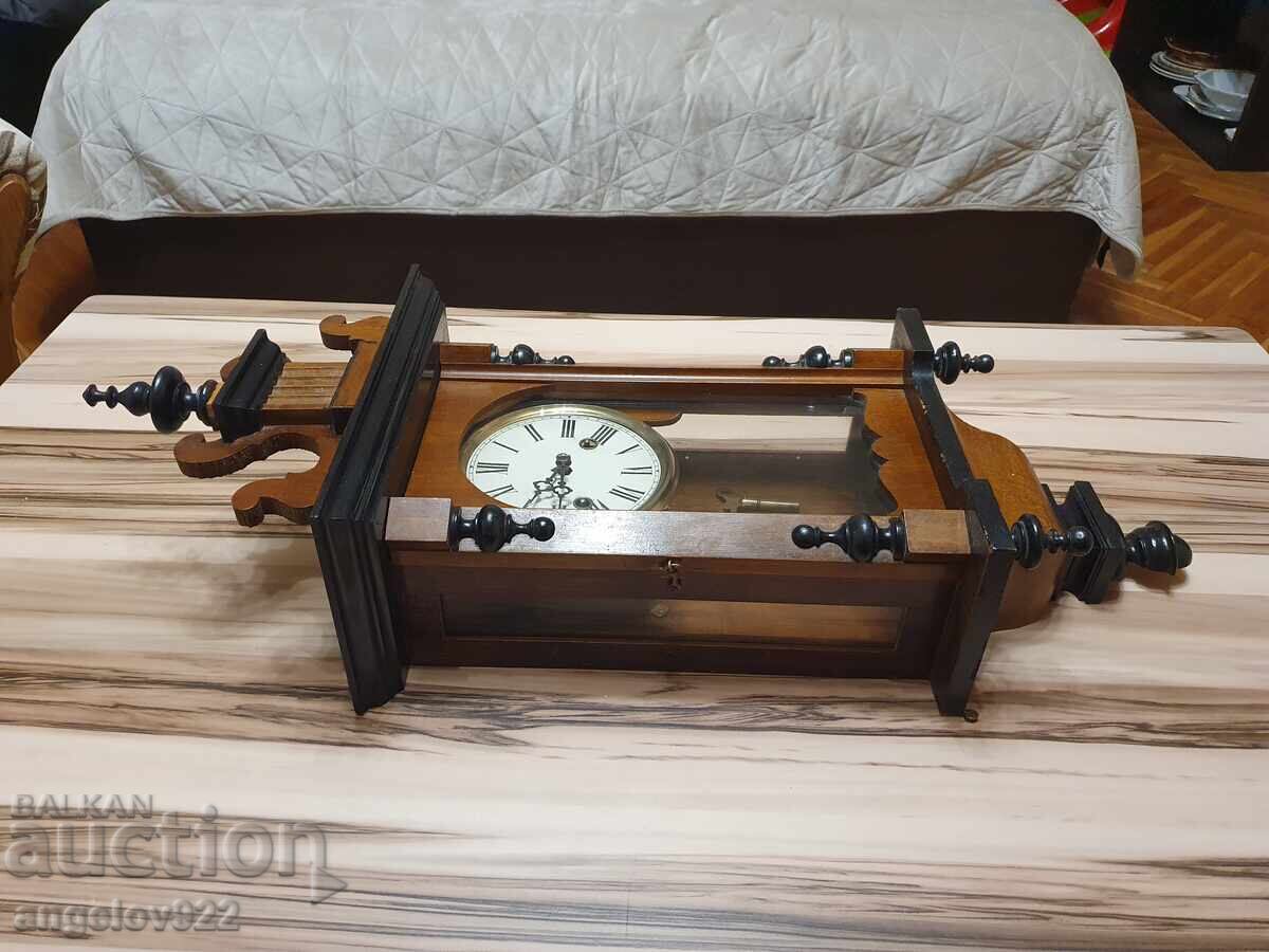 Παλιό γερμανικό ρολόι τοίχου ΛΕΙΤΟΥΡΓΕΙ - 6 Παλιό γερμανικό ρολόι τοίχου ΛΕΙΤΟΥΡΓΕΙ - 6