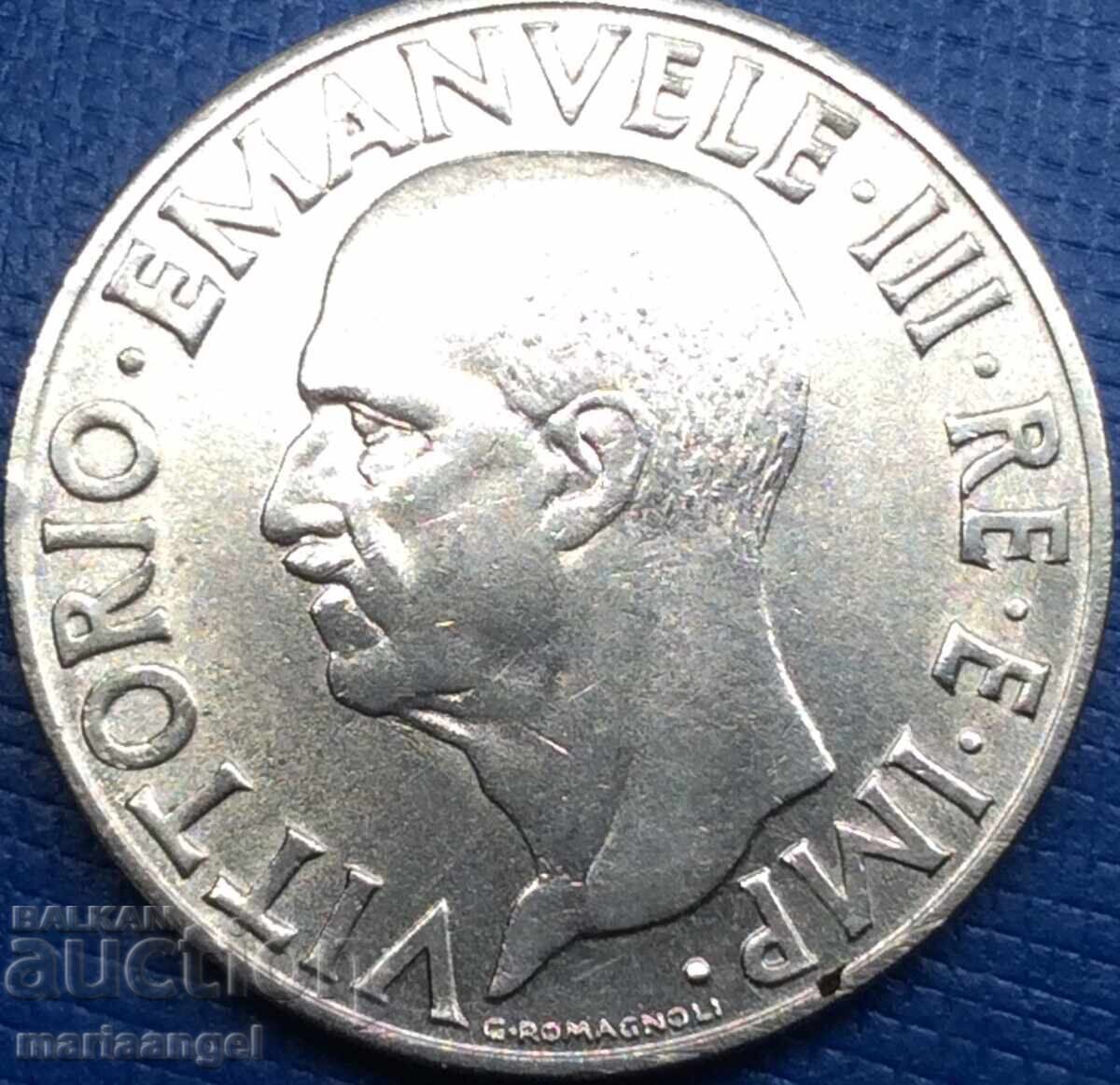 1 лира 1939 Италия Виктор Емануил III фашистски Орел с цена 7.99 лв. | € 4.09 1 лира 1939 Италия Виктор Емануил III фашистски Орел с цена 7.99 лв. | € 4.09