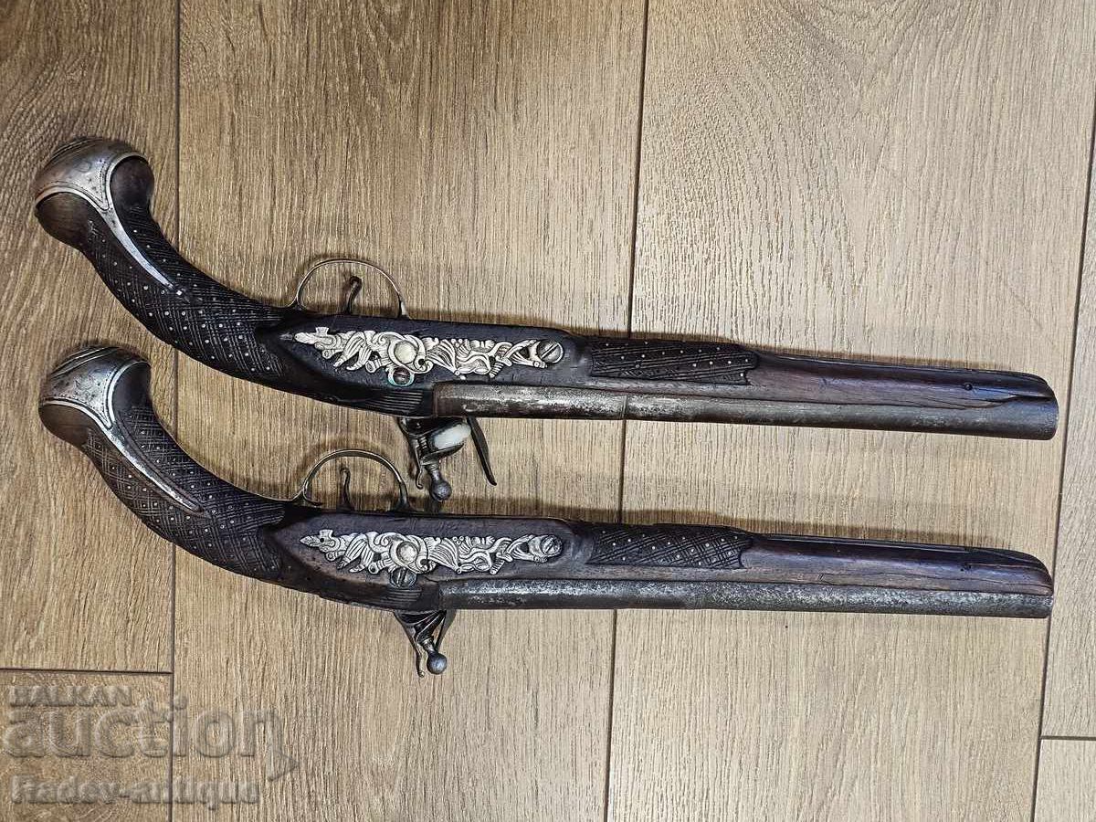 Delivery of Pair of Balkan Flintlock Pistols