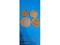 Bulgaria 1 lev, 2 leva, 5 leva, 10 leva 1992 g